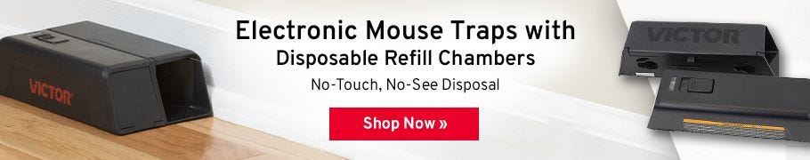 Electronic Mouse Traps with Disposable Refill Chambers