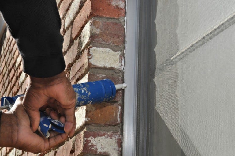 Caulking cracks and gaps on the outside of your home is a big step toward keeping pests out.