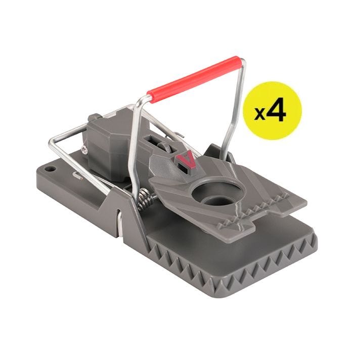 Set Of 6 Mouse Traps, Large Reusable Mouse Trap With Bait