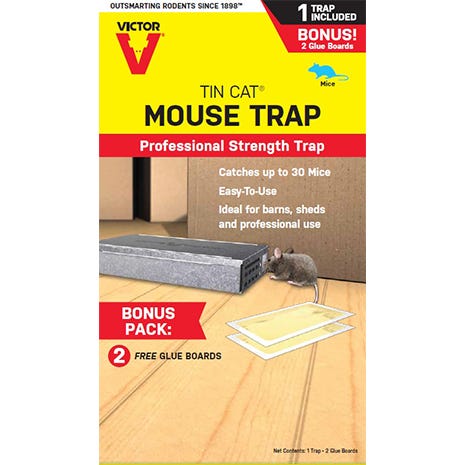 Victor® TIN CAT® Mouse Trap with Glue Boards