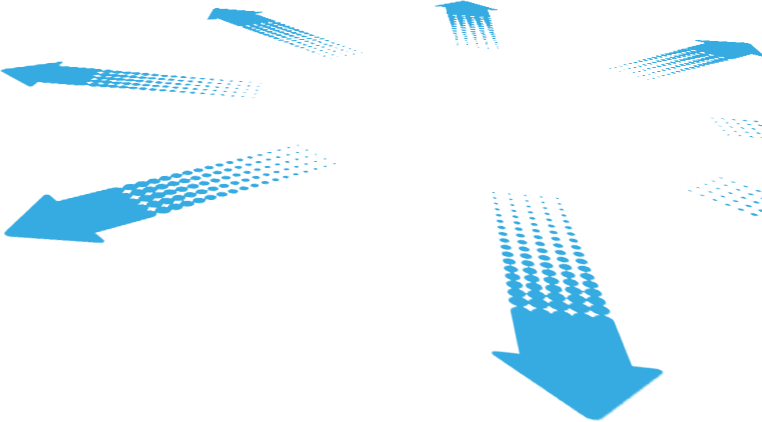 Arrows showing the sound coverage of the Pestchaser