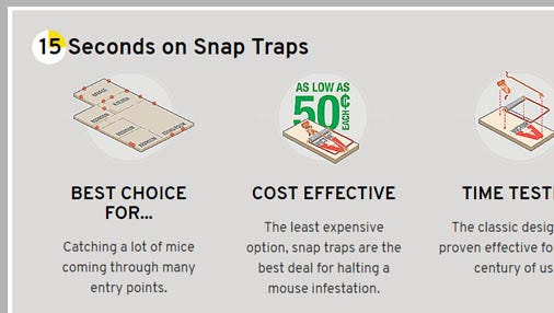 One Minute Guide to Mouse Traps